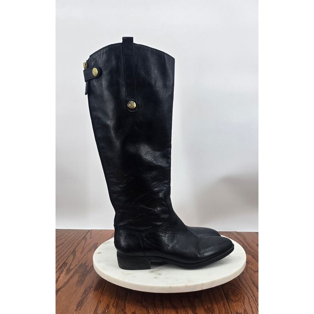 Sam Edelman Penny‎ Tell Leather Riding Boots  Black